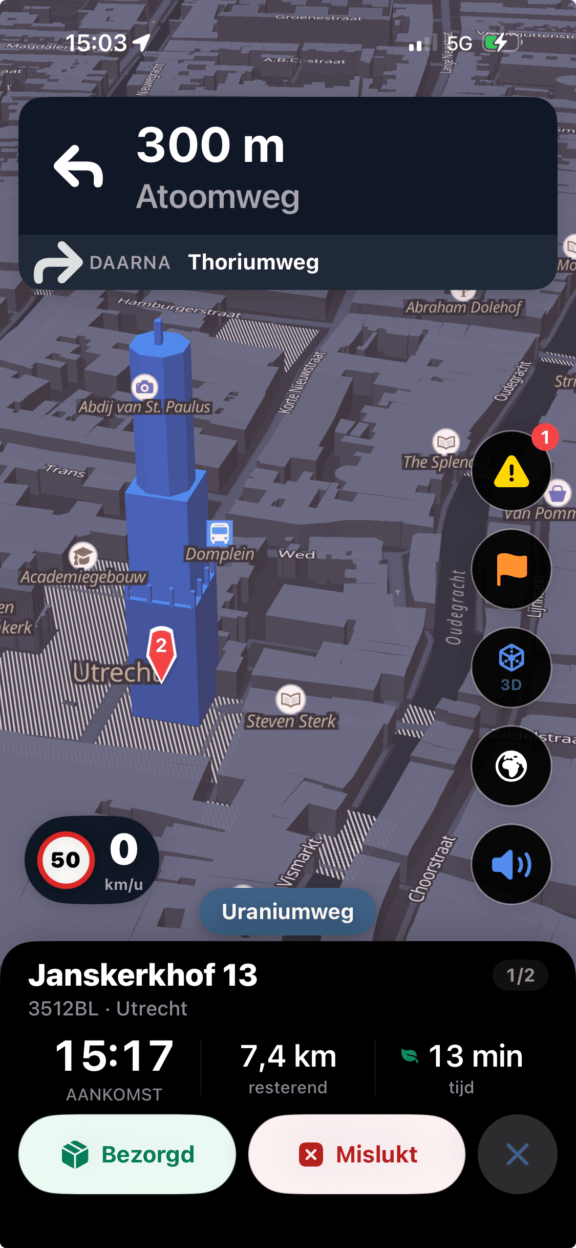 De chauffeurs-app